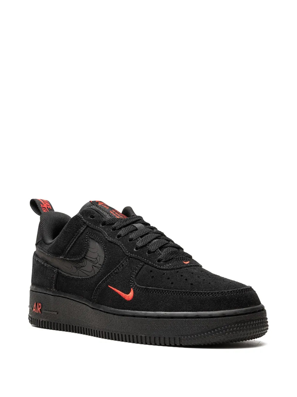 Nike Air Force 1 Low Multi Swoosh Black/Crimson Sneakers
