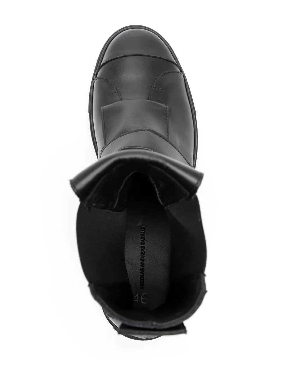 Nicolas Andreas Taralis Touch-Strap High-Top Leather Sneakers