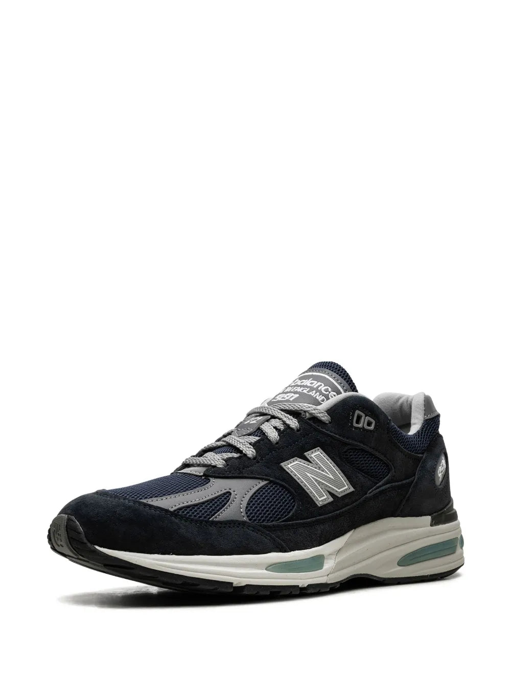 New Balance 991V2 Dark Navy Suede Sneakers