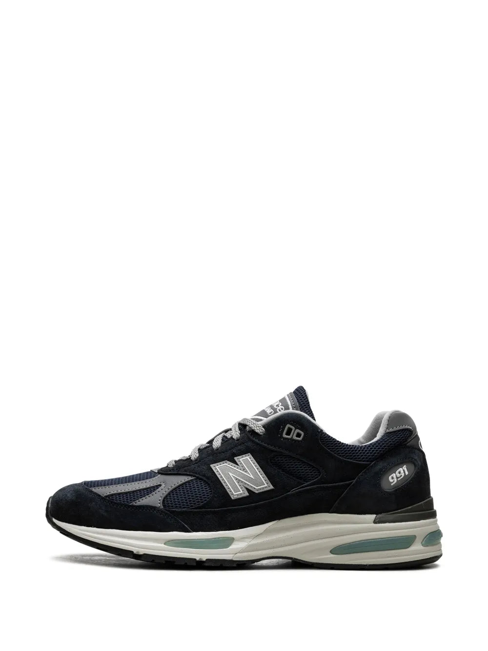 New Balance 991V2 Dark Navy Suede Sneakers