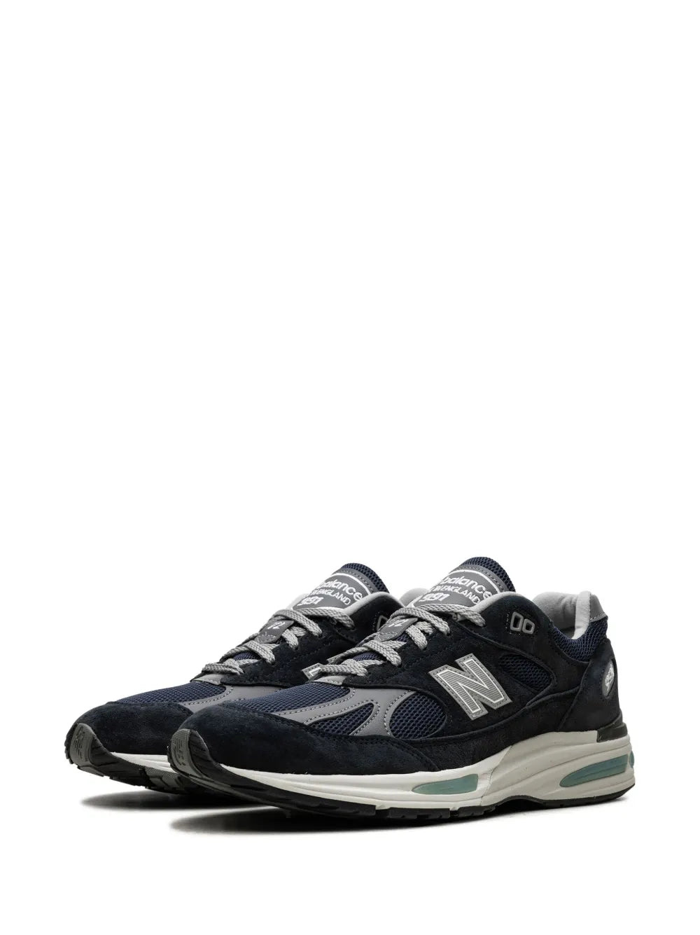 New Balance 991V2 Dark Navy Suede Sneakers