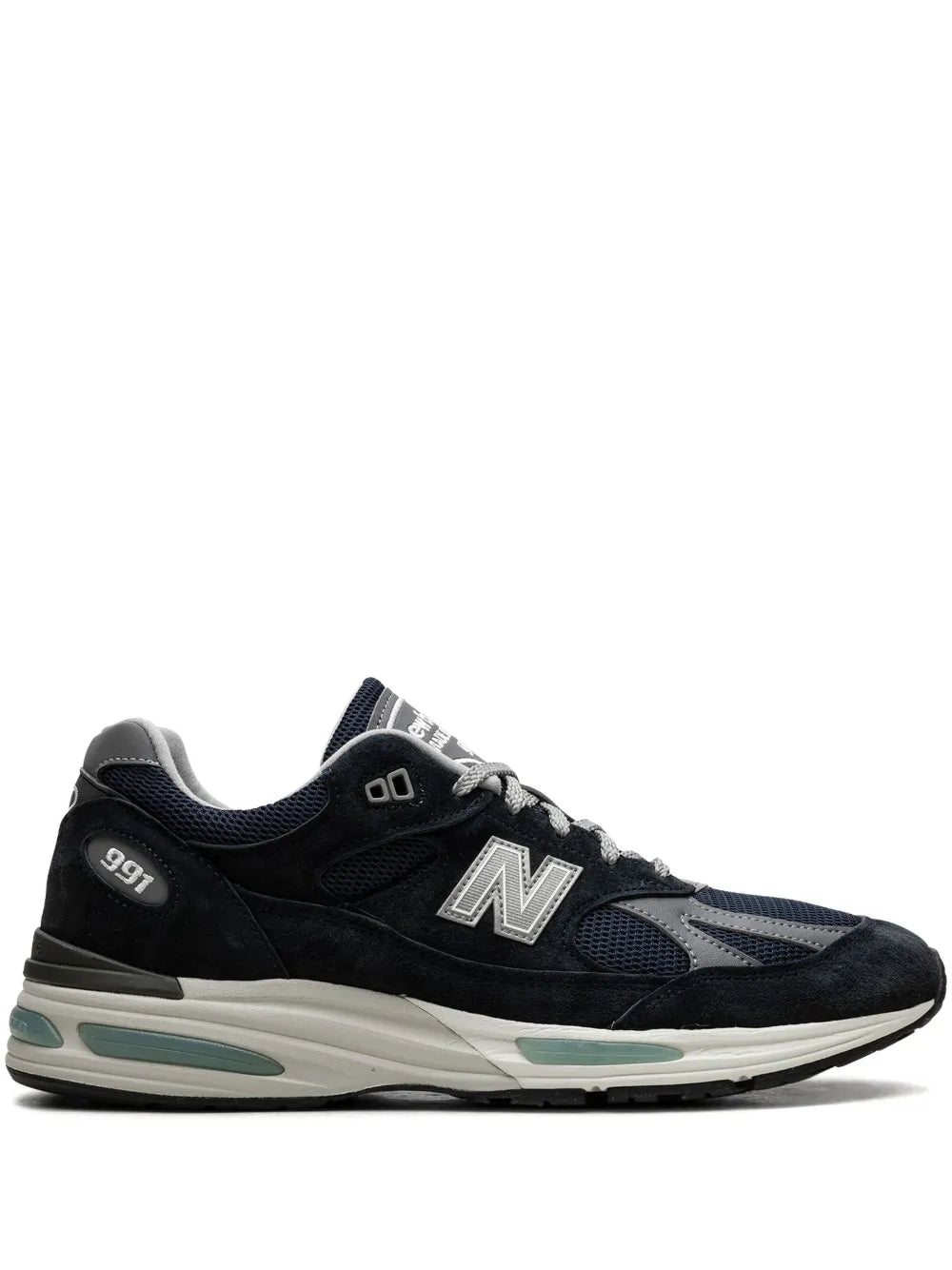 New Balance 991V2 Dark Navy Suede Sneakers