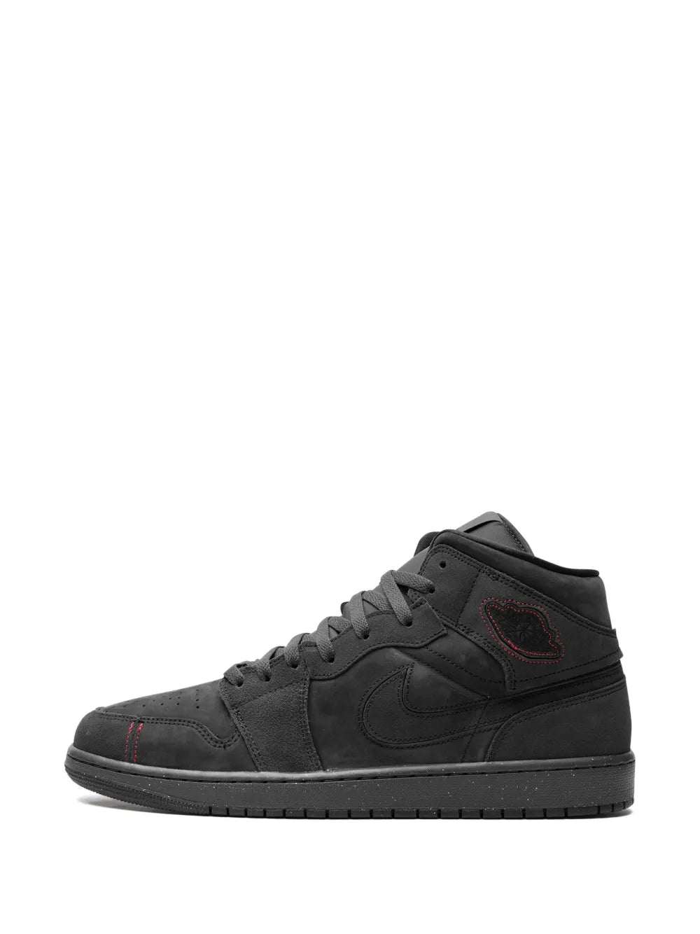 Air Jordan 1 Mid Se Craft Dark Smoke Red Sneakers