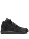 Air Jordan 1 Mid Se Craft Dark Smoke Red Sneakers