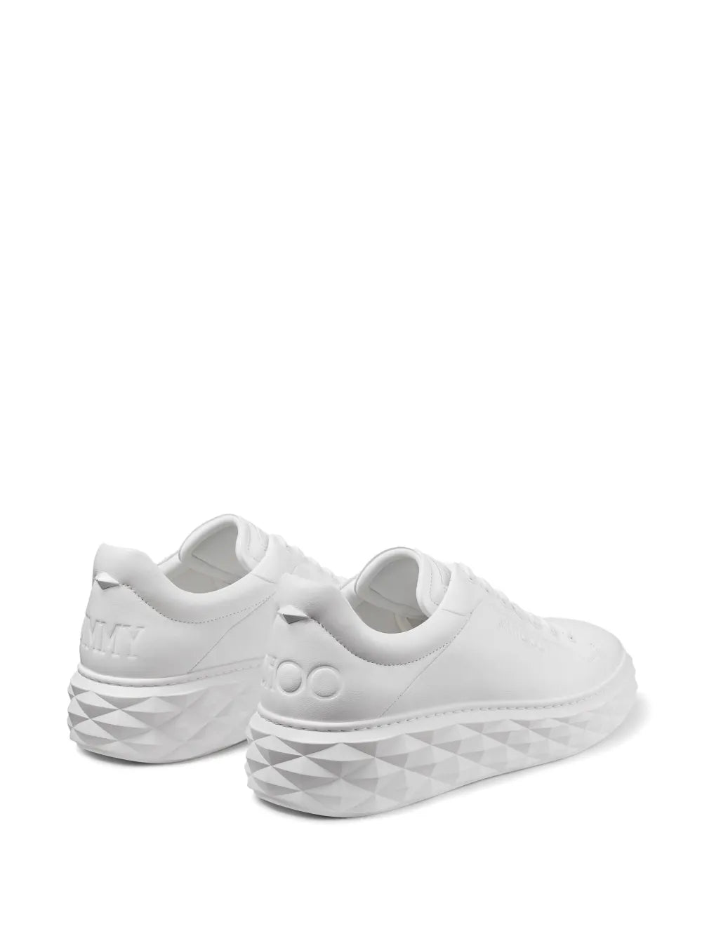 Jimmy Choo Diamond Maxi Leather Sneakers