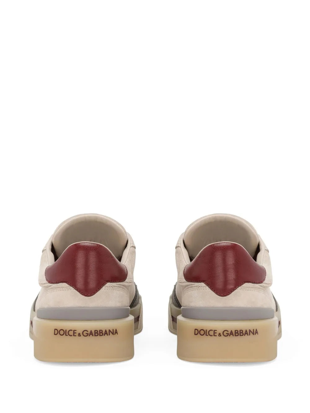 Dolce & Gabbana New Roma Panelled Suede Sneakers