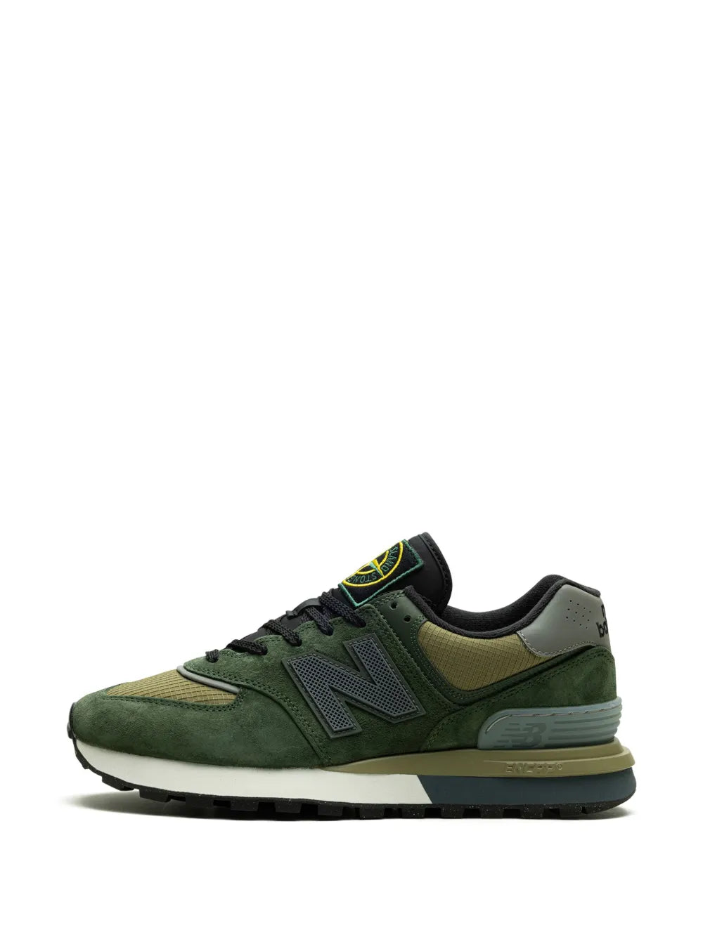 New Balance X Stone Island 574 Legacy Dark Green Sneakers