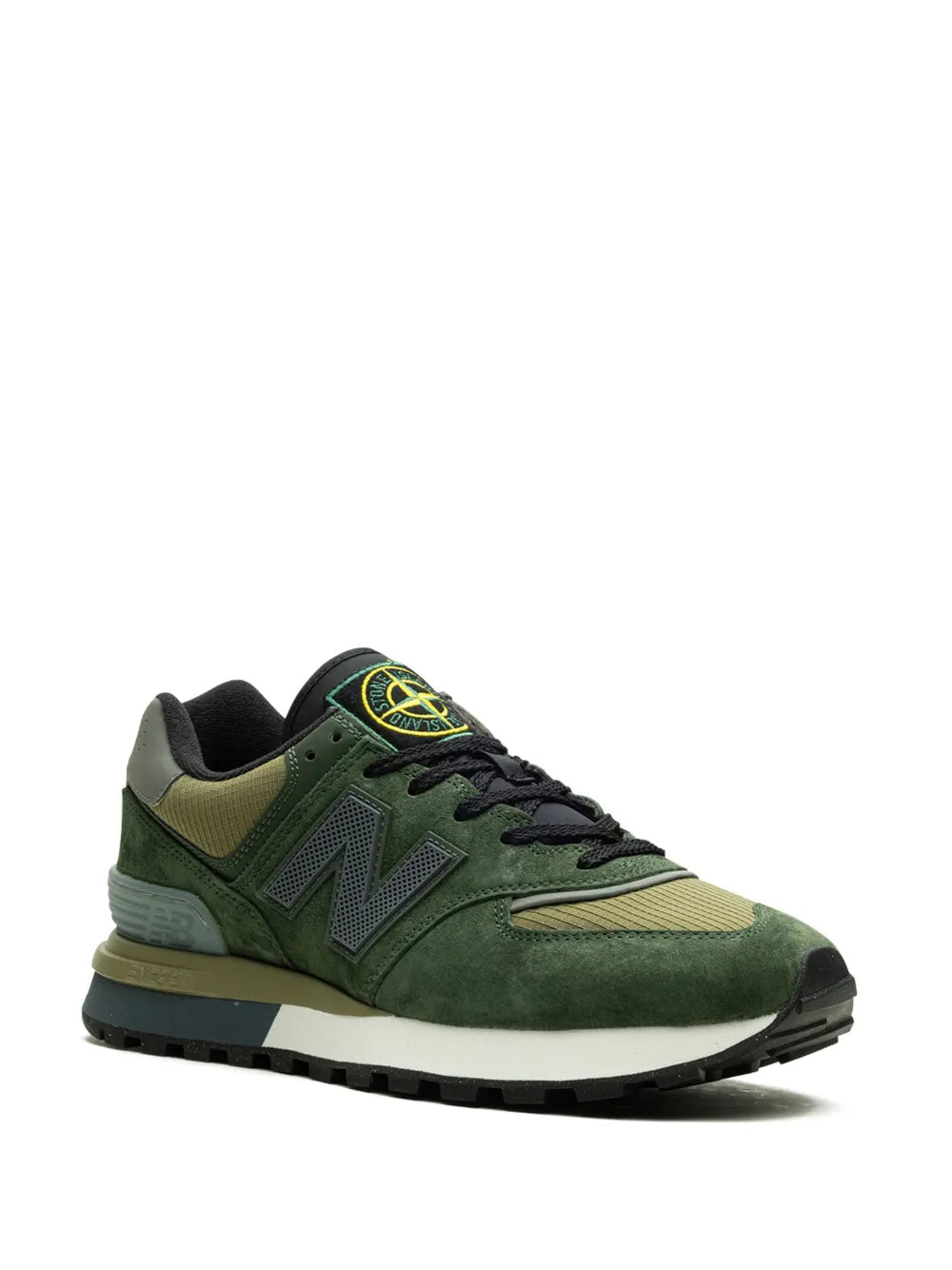 New Balance X Stone Island 574 Legacy Dark Green Sneakers