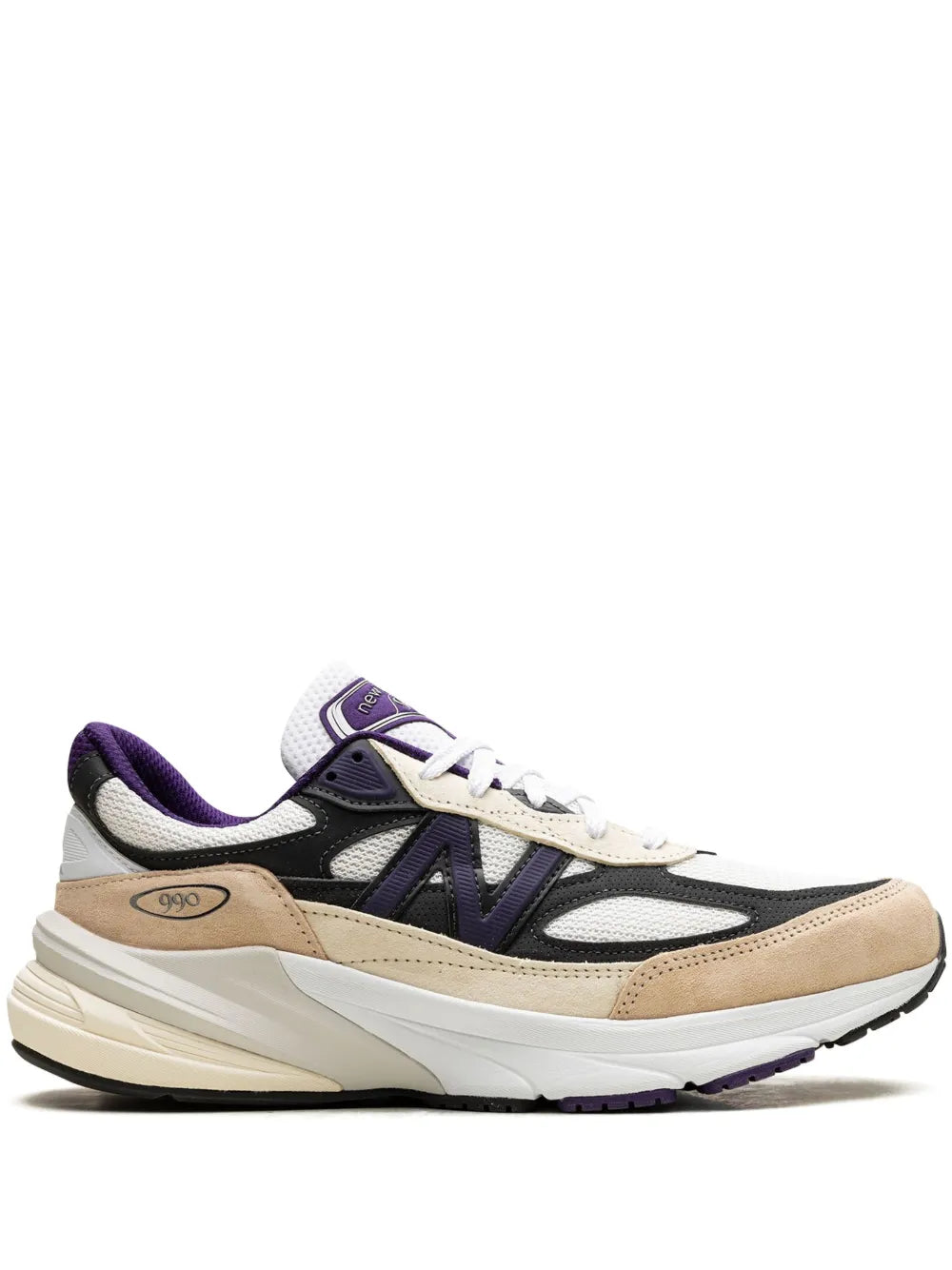 New Balance X Teddy Santis 990V6 Made In Usa - White/Black Plum Sneakers