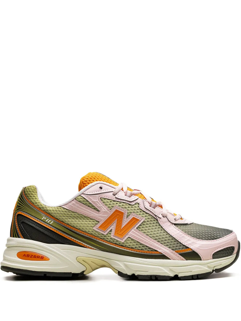 New Balance 740 Concepts Saign  -  Icy Pink/Forest Night/Flame Orange/Sylvan Green Sneakers