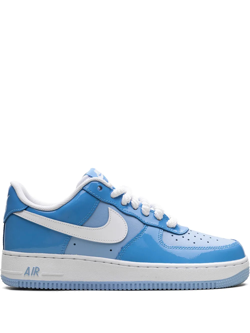 Nike Air Force 1 Low 07 Lv8 Psychic Blue/White Patent Sneakers
