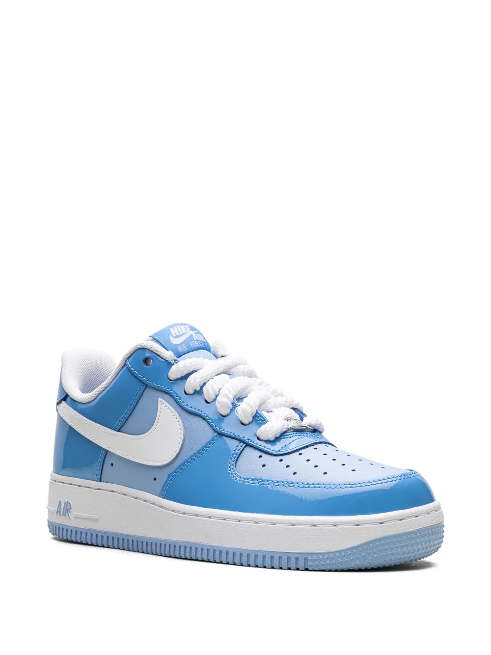 Nike Air Force 1 Low 07 Lv8 Psychic Blue/White Patent Sneakers