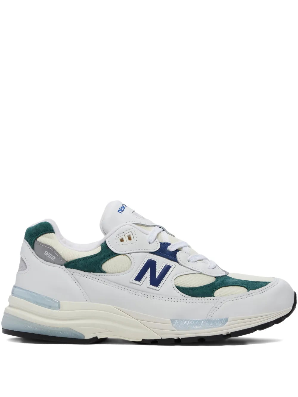 New Balance 992 Made In Usa - White Marsh Green Sneakers