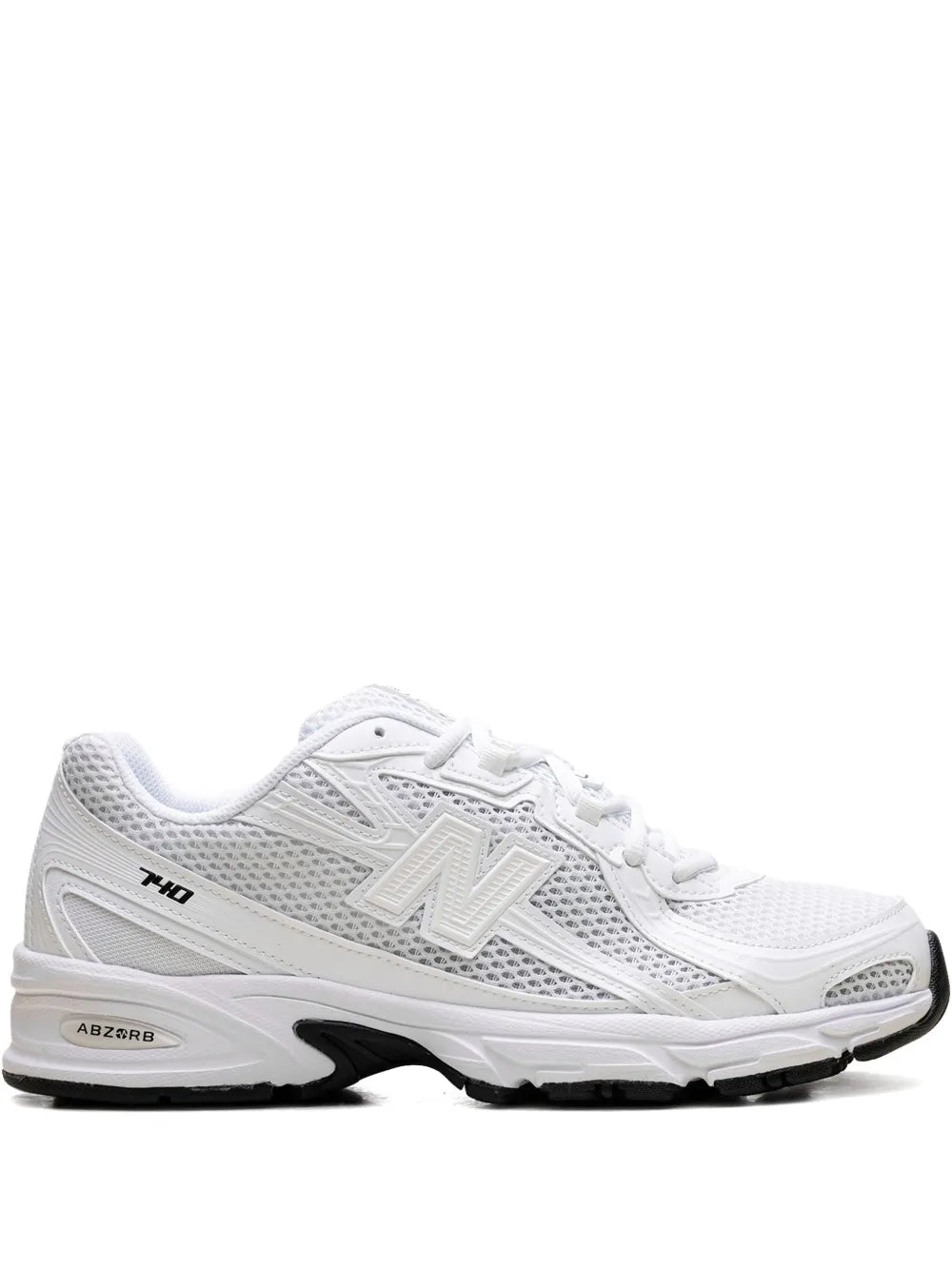 New Balance 740 Triple White Sneakers