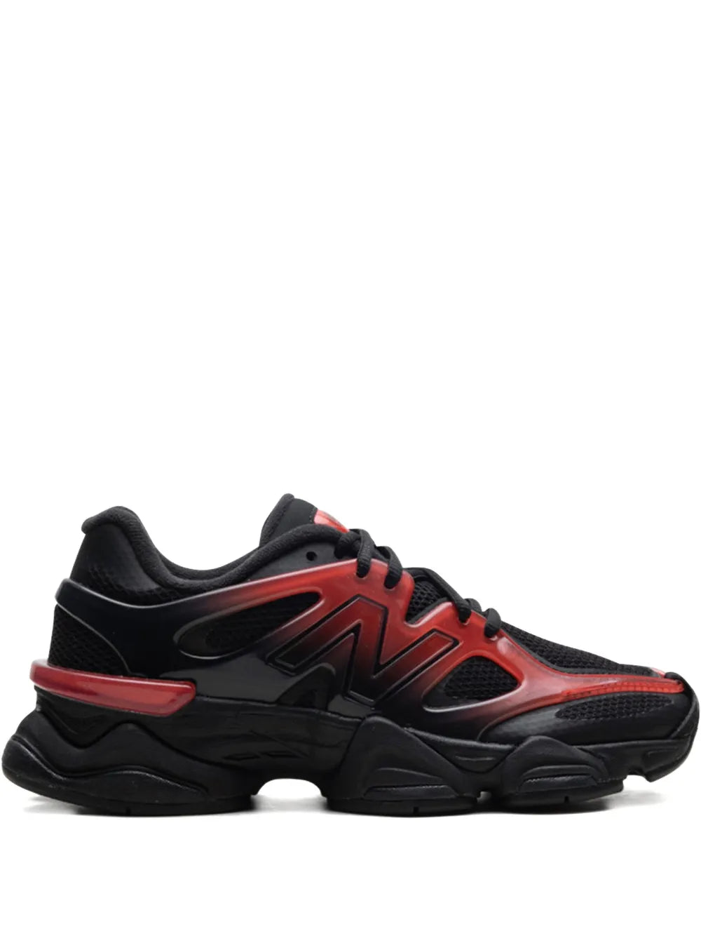 New Balance 9060 Black/Red Gradient Sneakers