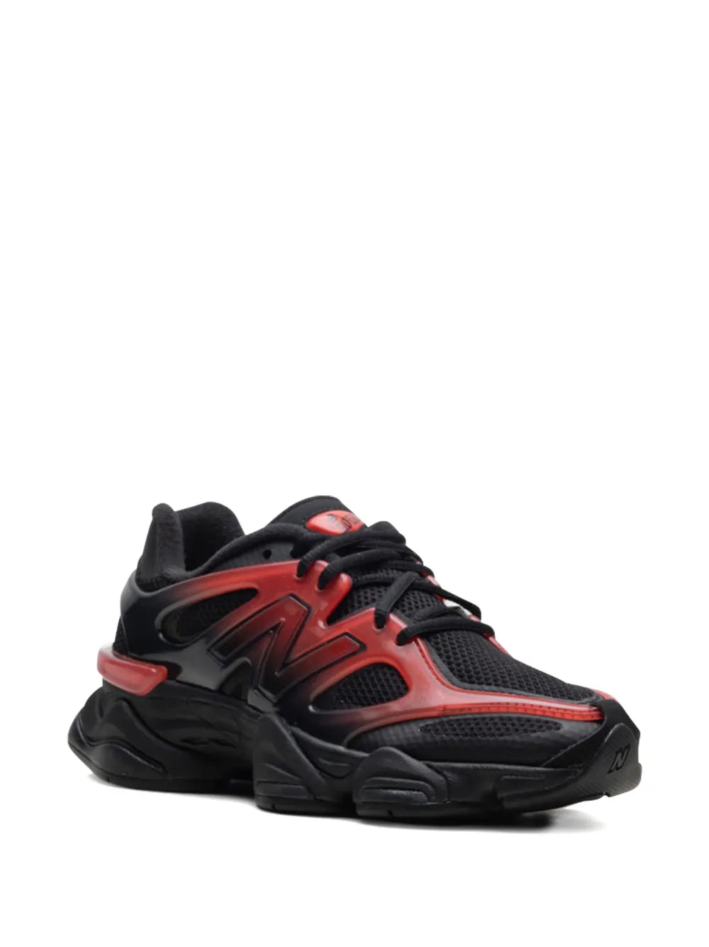 New Balance 9060 Black/Red Gradient Sneakers