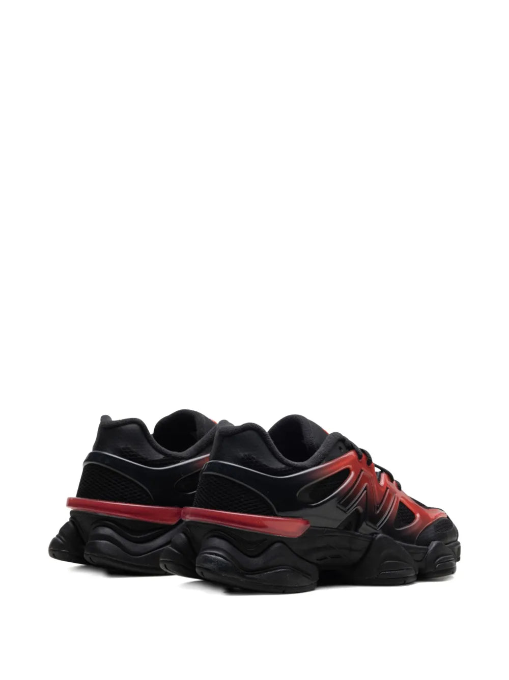 New Balance 9060 Black/Red Gradient Sneakers