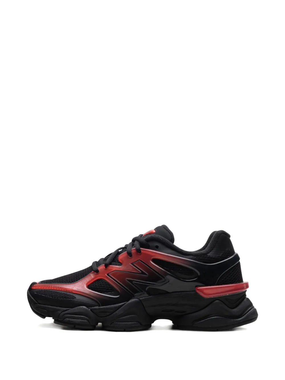 New Balance 9060 Black/Red Gradient Sneakers