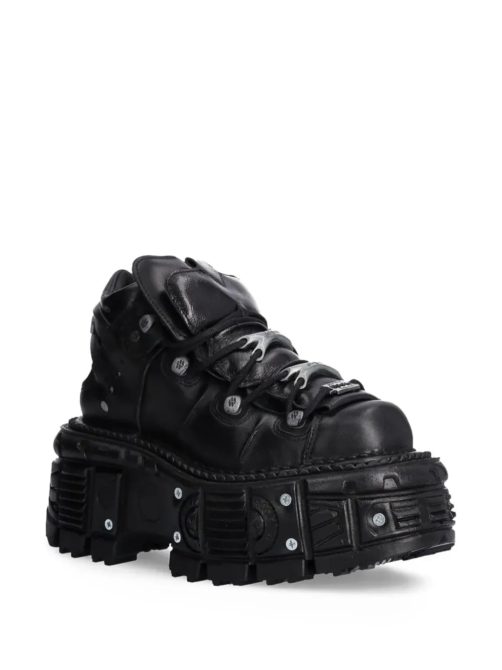 New Rock Lace-Up Platform Sneakers