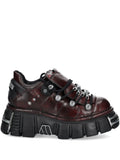 New Rock M-120N-C67 Metallic-Detail Platform Sneakers