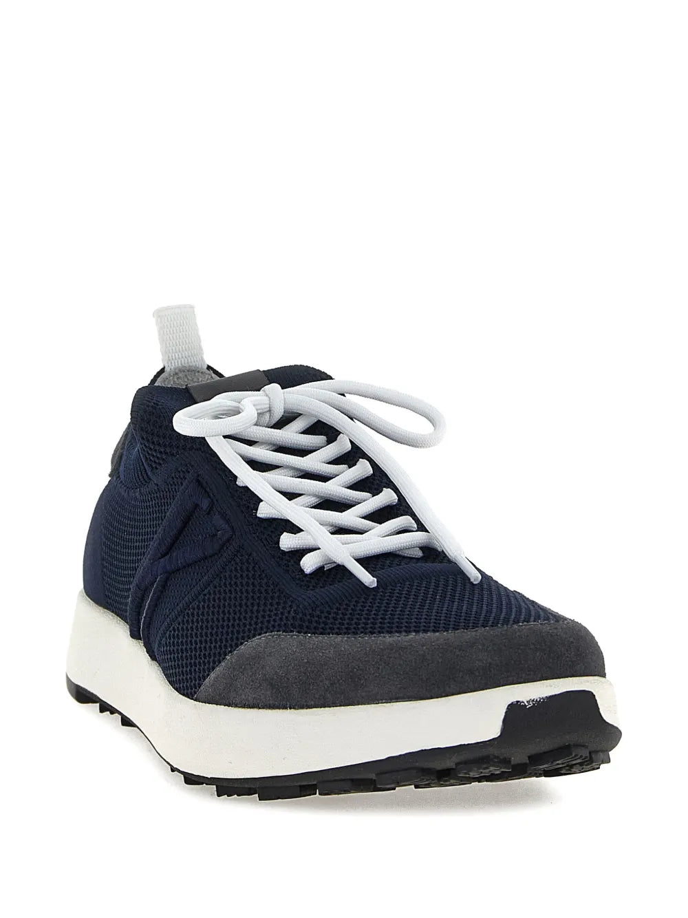 Kiton Knitted Panel Lace-Up Sneakers