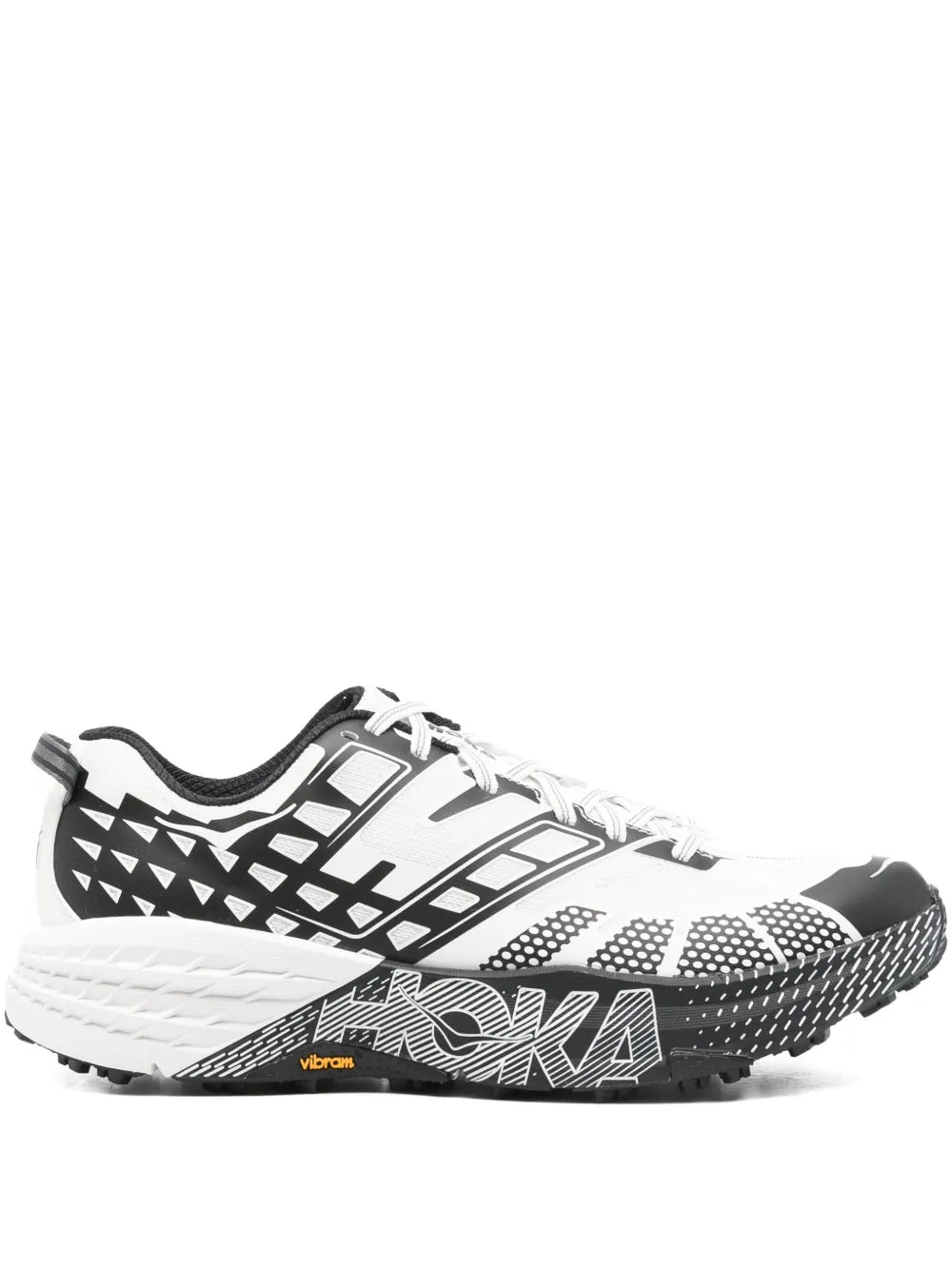 Hoka Geometric-Pattern Sneakers