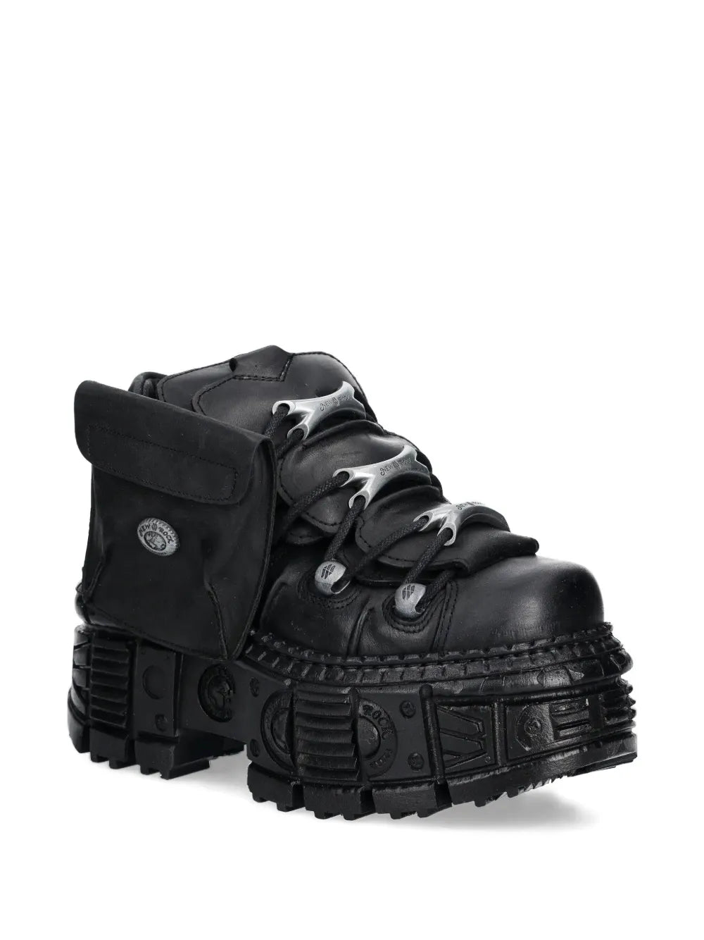 New Rock Pocket-Detail Platform Sneakers
