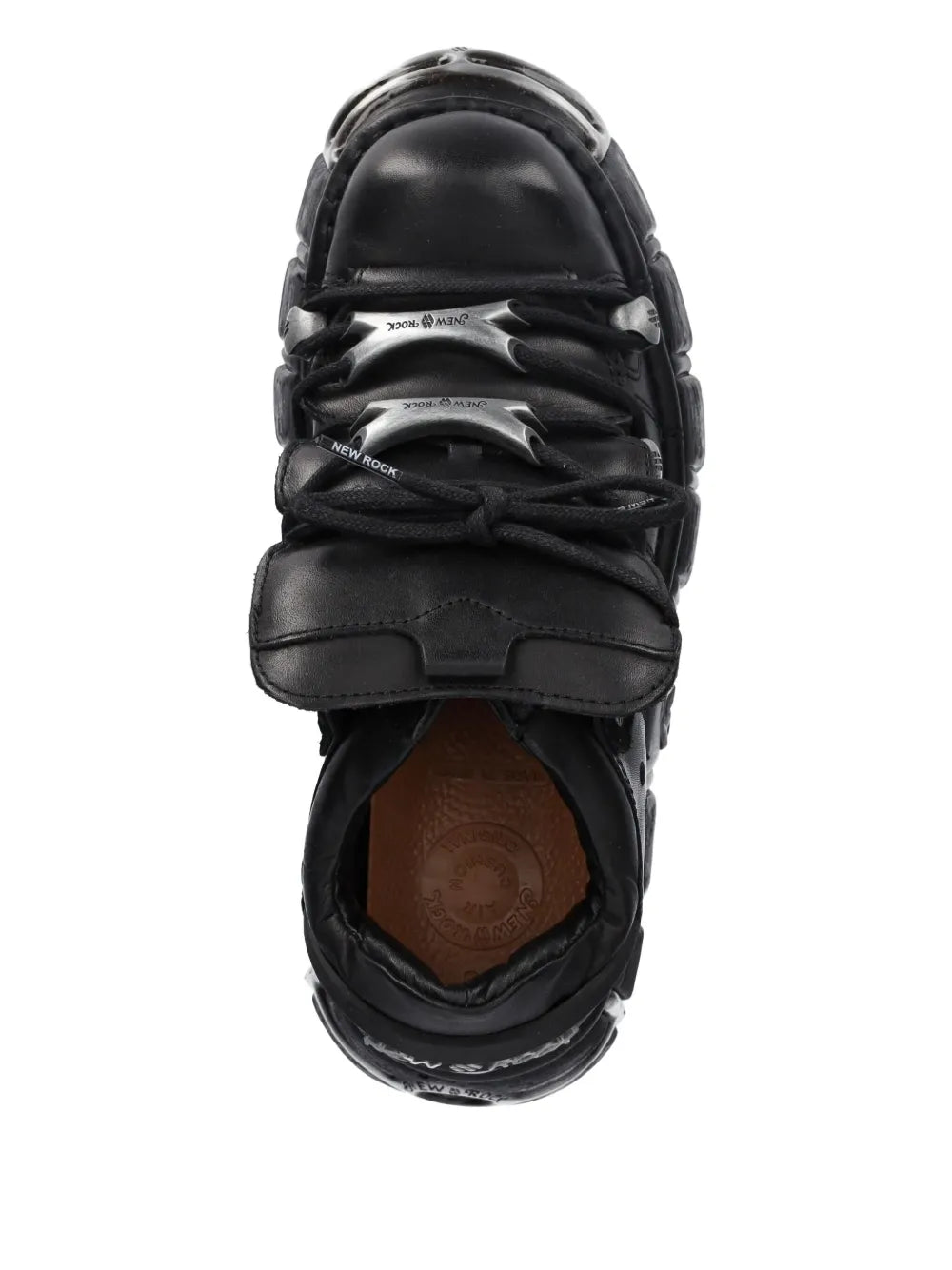 New Rock M-120N-C26 Lace-Up Platform Trainers