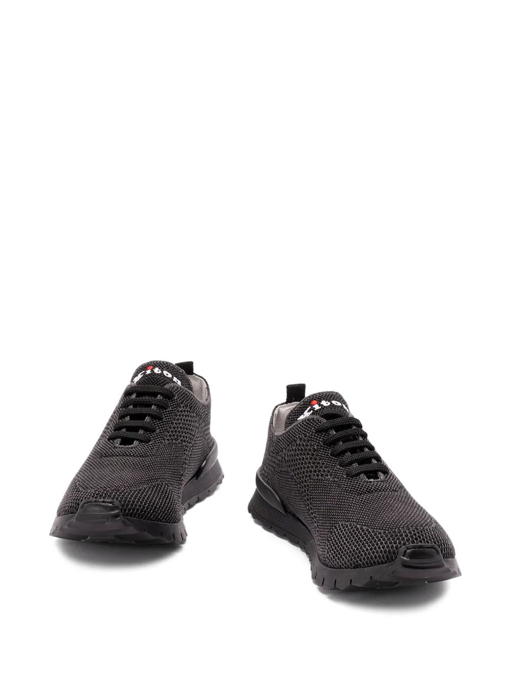 Kiton Knitted Lace-Up Sneakers
