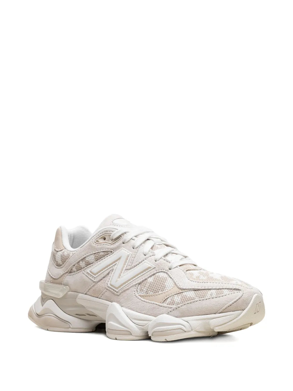 New Balance 9060 Cream Leopard Trainers