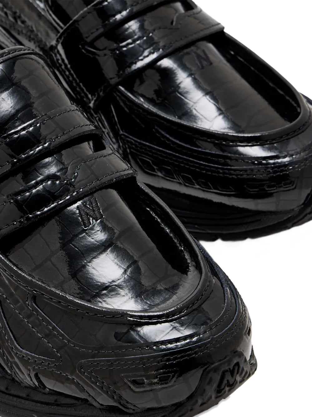 New Balance Crocodile-Effect Slip-On Sneakers