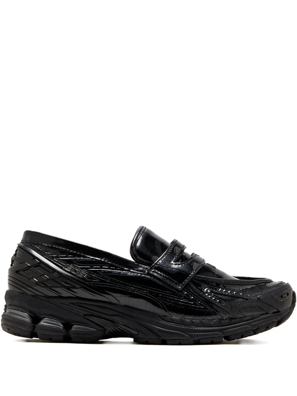 New Balance Crocodile-Effect Slip-On Sneakers