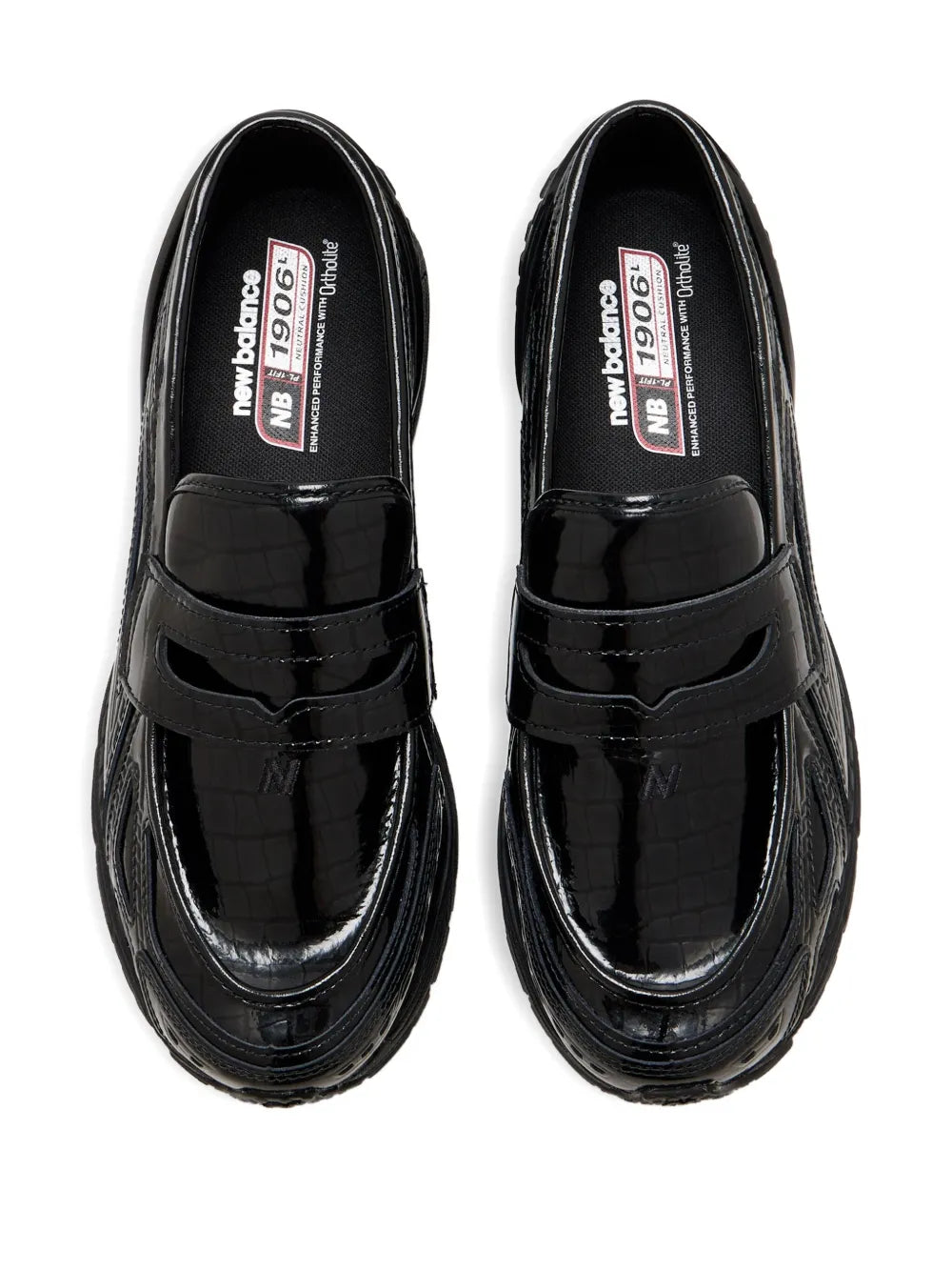 New Balance Crocodile-Effect Slip-On Sneakers