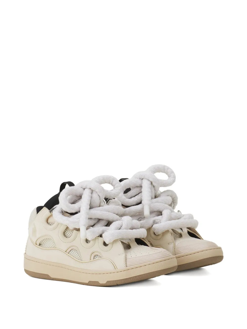 Lanvin Curb Perforated Sneakers