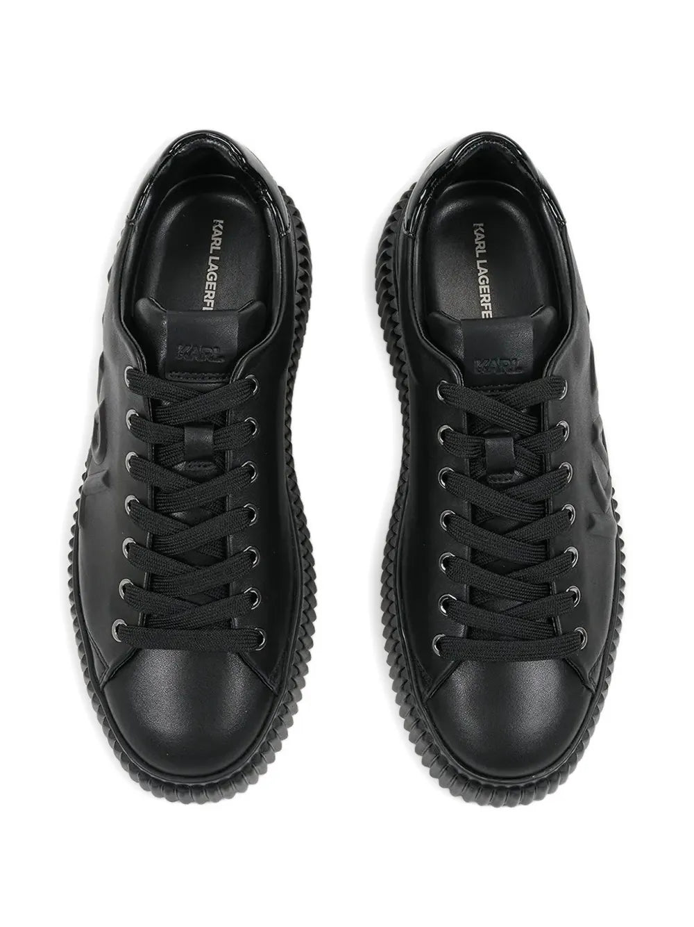 Karl Lagerfeld Embossed Logo Platform Sneakers