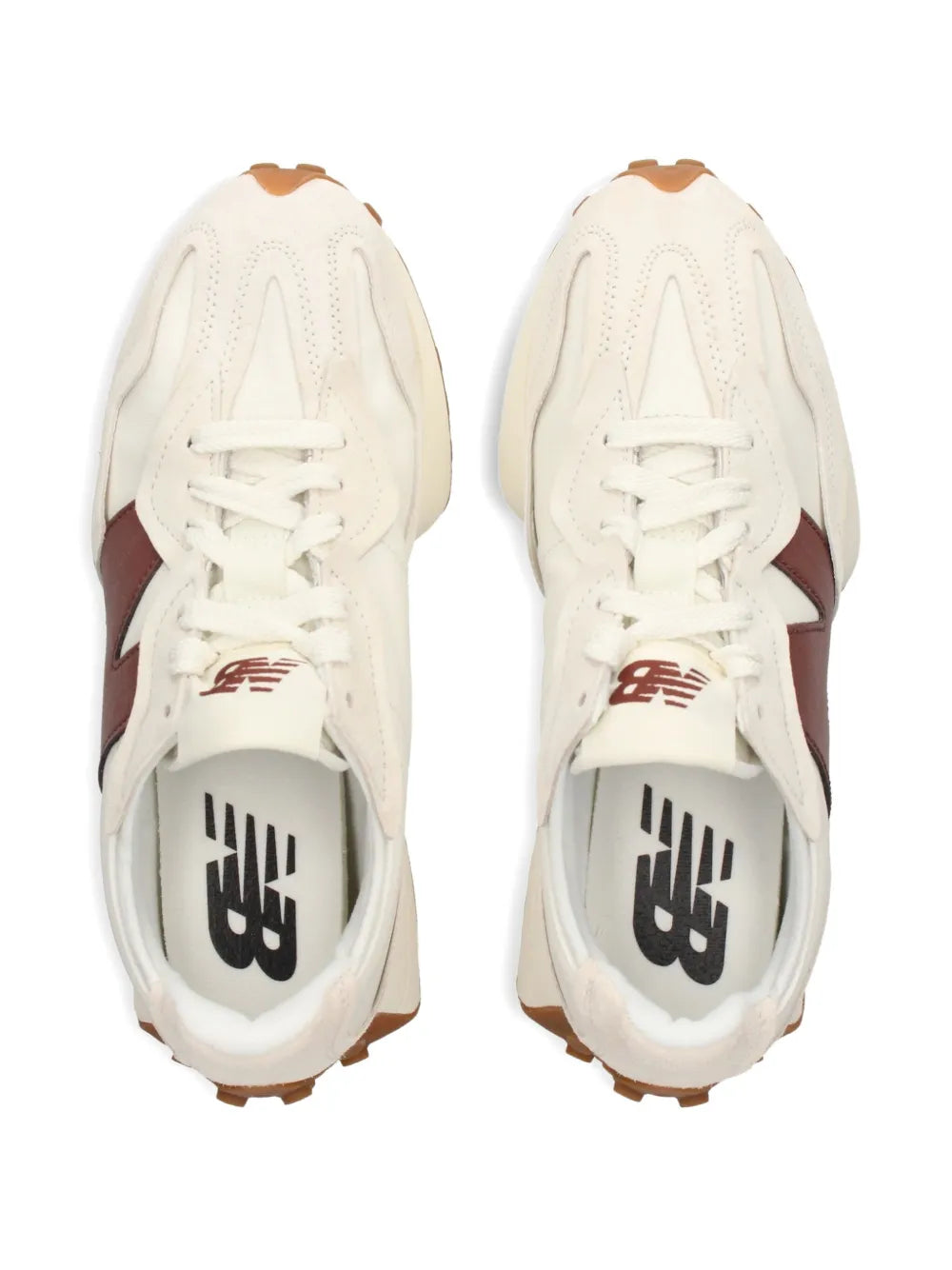 New Balance Leather Logo-Detail Sneakers