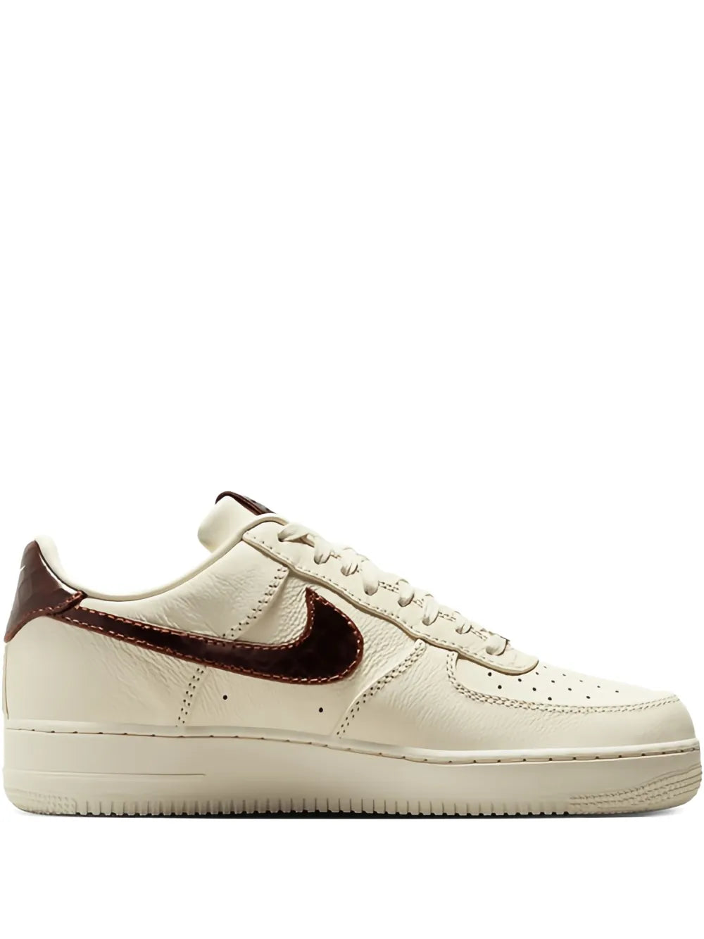 Nike Air Force 1 Low 07 Soft Pearl Brown Croc Sneakers