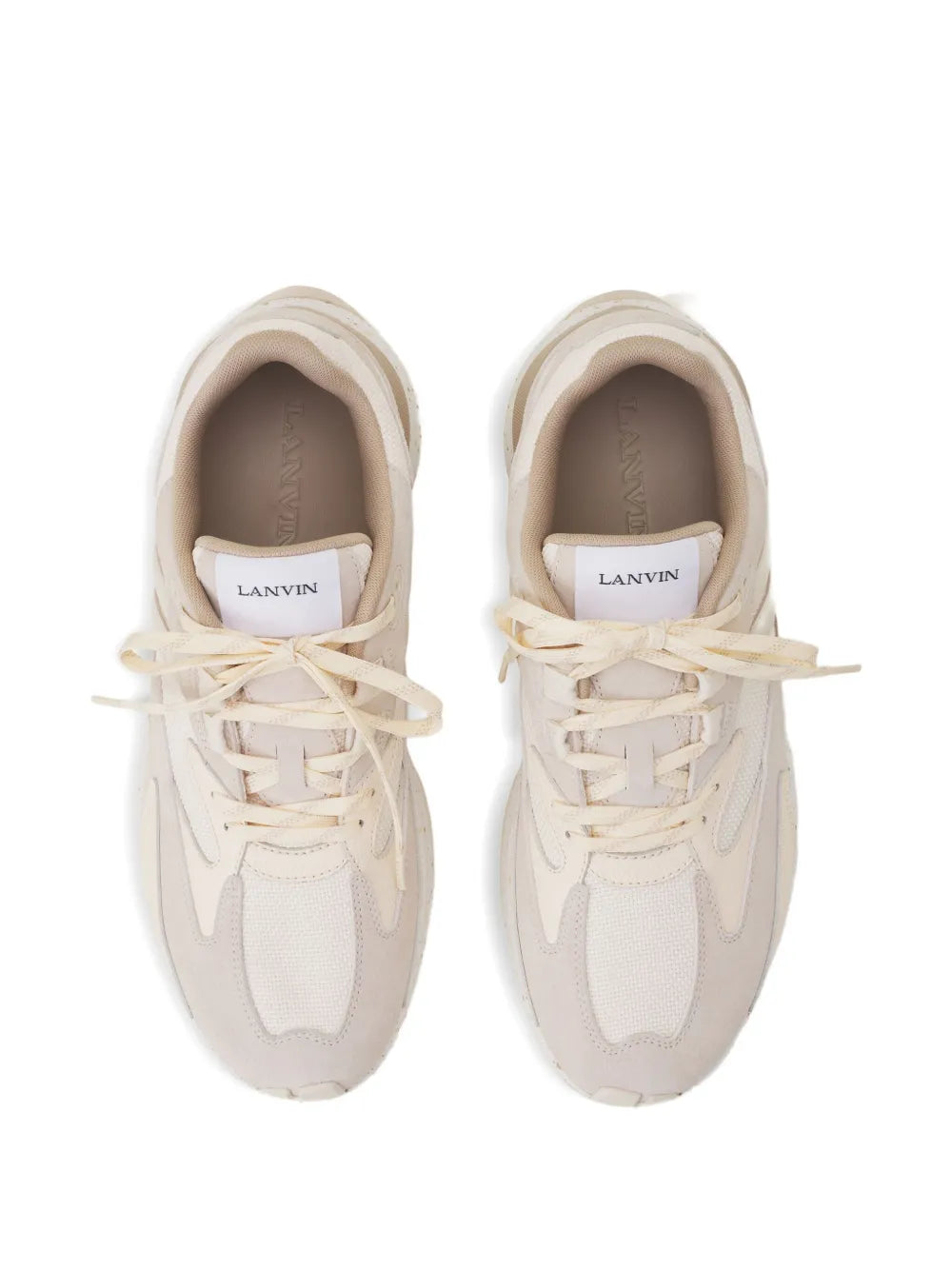 Lanvin Jla Panelled Lace-Up Sneakers