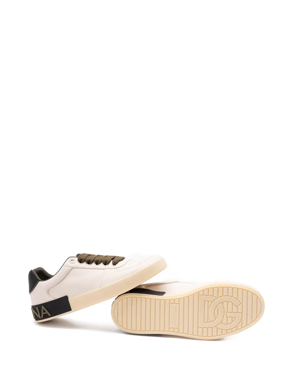 Dolce & Gabbana Perforated-Detail Lace-Up Sneakers