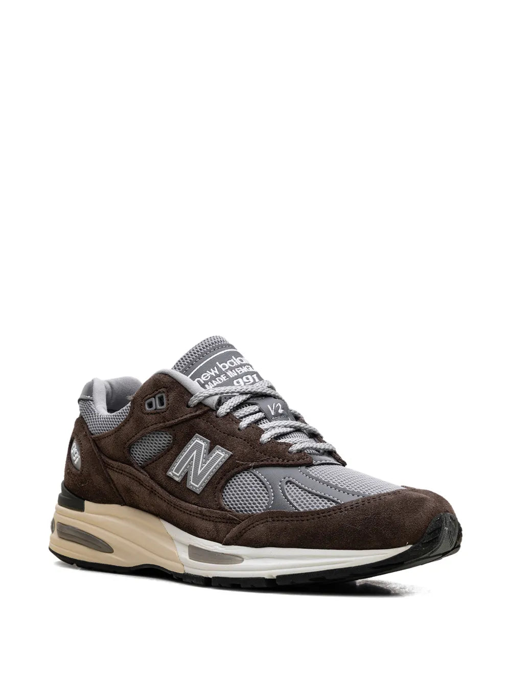 New Balance 991V2 Logo-Patch Sneakers