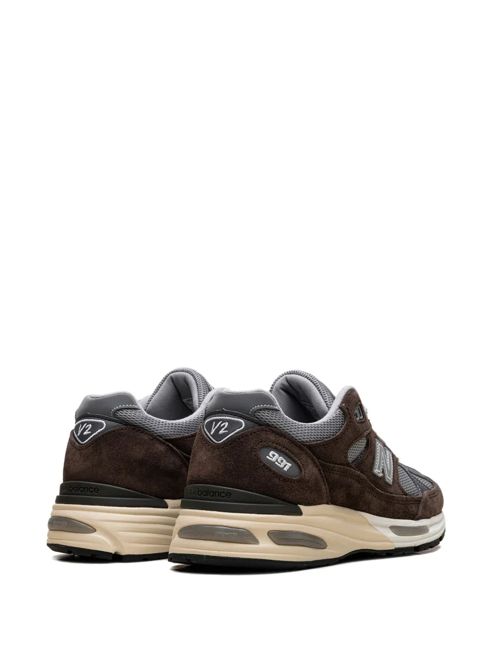 New Balance 991V2 Logo-Patch Sneakers