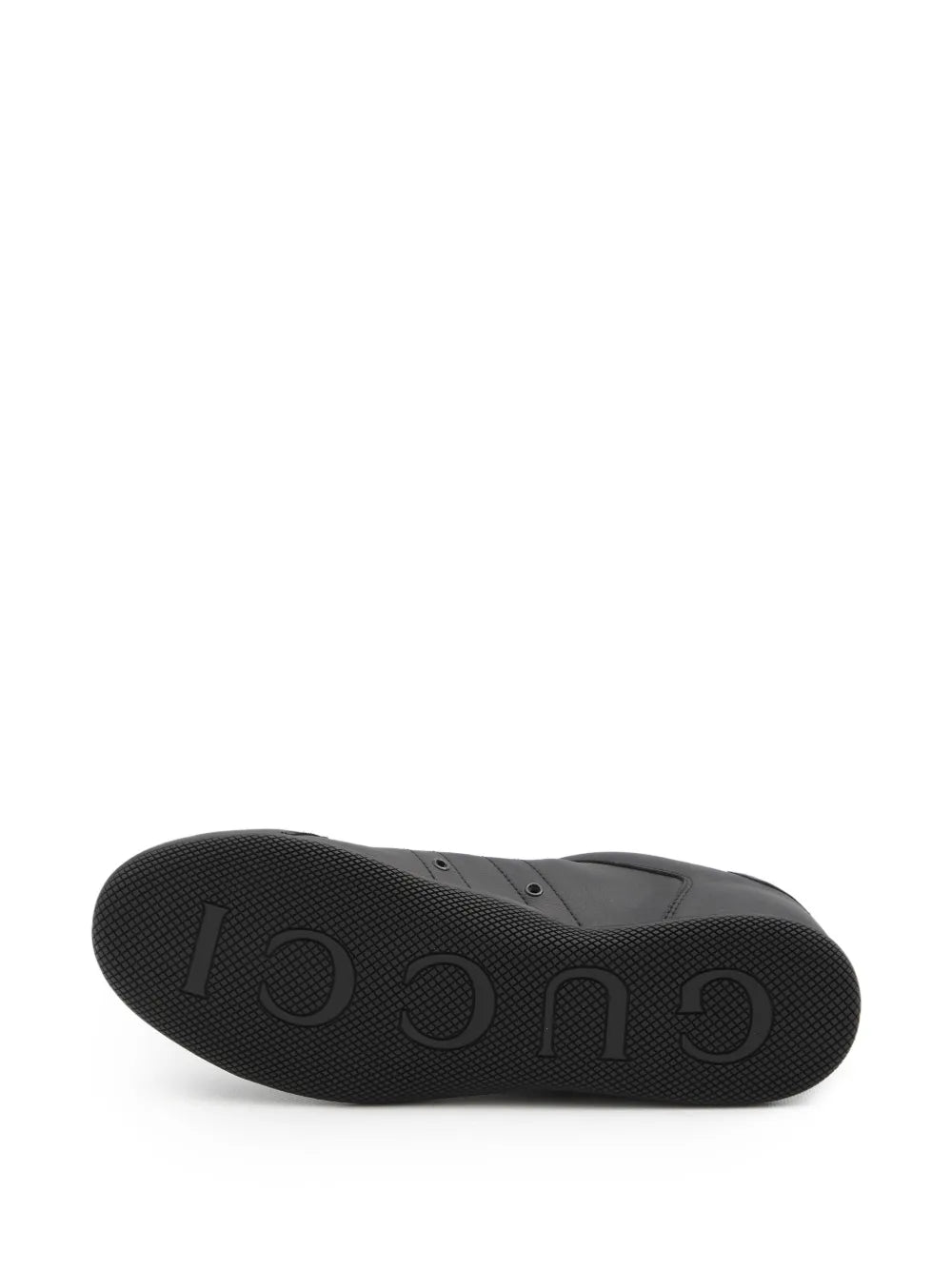 Gucci Web-Stripe Round-Toe Sneakers